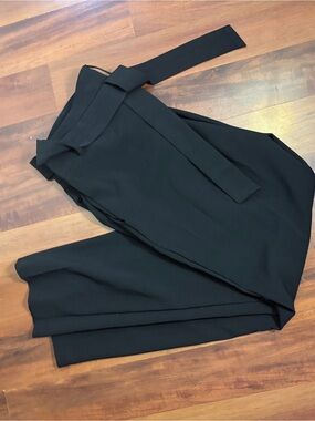 Meg & Margot Women’s Tie Front Black Office trousers - L